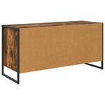 vidaXL Meuble TV Chêne Fumé 100 x 36 x 49.5 cm Bois d'ingénierie