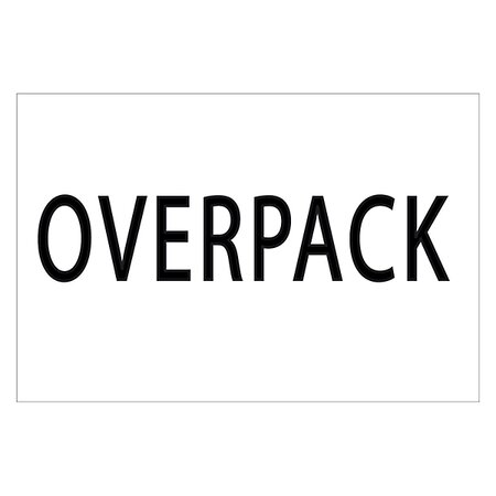 Étiquette palette "overpack" (lot de 1000)