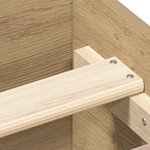 vidaXL Cadre de lit sans matelas chêne artisanal 180x200 cm