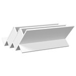 vidaXL Étagère à magazines Blanc 65 x 53 x 28 5 cm Bois d'ingénierie