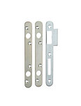 THIRARD - Lot de 3 gâches plates 20mm à bouts ronds  pour double pênes ronds - THIRARD