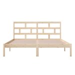 vidaXL Cadre de lit Bois de pin massif 160x200 cm