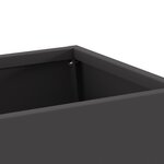 Braise de vieXL avec rangement pour bûches Noir 60x35x100 cm Acier
