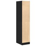 vidaXL Armoire d'apothicaire Chêne noir 30x41x144 5 cm Bois d'ingénierie