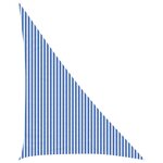 vidaXL Voile d'ombre 4 x 5 x 6 8 m HDPE Triangulaire Bleu et Blanc
