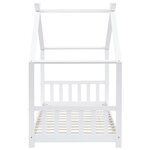 vidaXL Cadre de lit d'enfant Blanc Bois de pin massif 90 x 200 cm