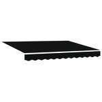 vidaXL Auvent rétractable électrique Noir et anthracite 3 x 2 5 m