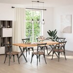 vidaXL Pieds de table à manger en forme de X 2 pièces Anthracite 90 x (72-73) cm Acier