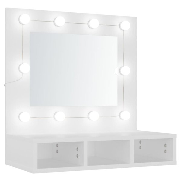 vidaXL Armoire à miroir avec LED blanc 60x31 5x62 cm