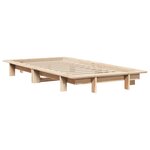 vidaXL Cadre de lit sans matelas 90x190 cm bois de pin massif