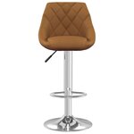 vidaXL Tabourets de bar lot de 2 marron velours