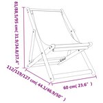 vidaXL Chaises de plage pliables lot de 2 blanc crème tissu