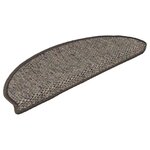 vidaXL Tapis d'escalier autocollants aspect sisal 15 Pièces 65x21x4 cm
