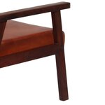 Vidaxl canapé à 2 places marron cuir véritable