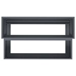 vidaXL Cache-pot de jardin Anthracite 100 x 60 x 45 cm