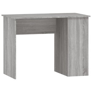 Bureau table poste de travail meuble d'ordinateur informatique étude sonoma 100 x 55 x 75 cm bois d'ingénierie gris 02_0023942