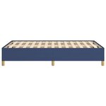 vidaXL Cadre de lit sans matelas bleu 120x190 cm tissu