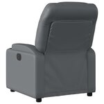 vidaXL Fauteuil inclinable en similicuir gris