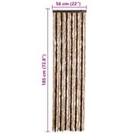 vidaXL Moustiquaire Beige et marron clair 56 x 185 cm Chenille