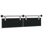 vidaXL Tête de lit suspendue Gris nuage Tissu