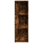 vidaXL Armoire d'angle Chêne fumé 33x33x100 cm Bois d'ingénierie