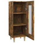 vidaXL Buffet Chêne fumé 34 5x34x90 cm Bois d'ingénierie