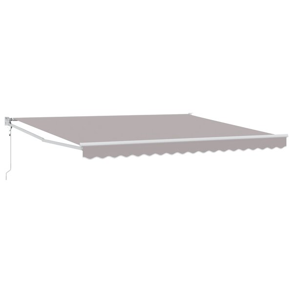 Auvent rétractable automatique vidaXL gris 400x300 cm