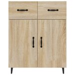 vidaXL Buffet chêne sonoma 69 5x34x90 cm bois d'ingénierie