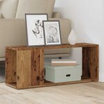 vidaXL Meuble TV vieux bois 80x24x32cm bois d'ingénierie