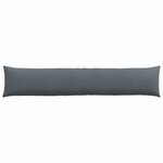 vidaXL Coussins de canapé 2 Pièces Gris foncé 200 x 40 cm