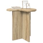 vidaXL Table d'appoint 2 pièces Chêne Sonoma Ø 39 x 38 cm