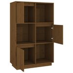 vidaXL Buffet Marron miel 74x35x117 cm Bois massif de pin