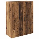 vidaXL Armoires Murailles 2 Pièces Bois ancien 69 5 x 34 x 90 cm