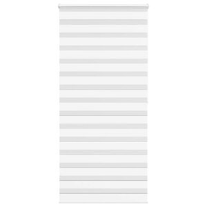 vidaXL Store zèbre blanc 110x200 cm largeur du tissu 105 9cm polyester