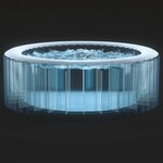 Intex Baignoire de massage à bulles ronde PureSpa 216x71cm 6 personnes