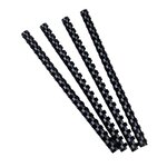 Boite 25 Reliures Spirales Plastique 12mm - Noir - Exacompta