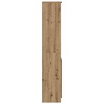 vidaXL Buffet haut chêne artisanal 37 5x35x180 cm bois d'ingénierie