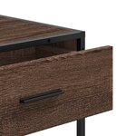 vidaXL Table console chêne marron 90x35x80 cm bois d'ingénierie