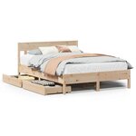 vidaXL Cadre de lit sans matelas 160x200 cm bois massif de pin