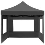 vidaXL Tente de réception pliable à parois Aluminium 4 5x3m Anthracite