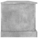 vidaXL Boîte de rangement gris béton 70x40x38 cm bois d'ingénierie