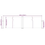 vidaXL Auvent latéral rétractable Anthracite 120 x 600 cm