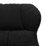 vidaXL Fauteuil relaxant Noir 69 x 74 x 93 cm tissu