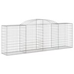 vidaXL Paniers à gabions arqués 10 Pièces 300x50x100/120 cm fer galvanisé