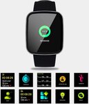 Ovegna Z30 : Montre Bracelet Intelligente Vibrante Connectée Femmes/Hommes, Cardiofréquencemètre, Etancheité IP67, App Gratuite Android/iOS, pour Sport Fitness, Tracker Podomètre, Calories, Sommeil