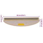 vidaXL Tapis d'escalier autocollants 30 Pièces 65x21x4 cm beige clair