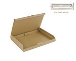 Lot de 5 - Boite postale carton extra plate 2cm 255x190x20mm