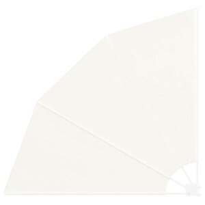 vidaXL Écran de confidentialité pour balcon Crème 160 x 160 cm tissu