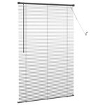 vidaXL Store Vénitien Réglable Gris Argenté 150 x 80 cm PVC