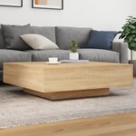 vidaXL Table basse chêne sonoma 100x100x31 cm bois d'ingénierie